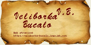 Veliborka Bucalo vizit kartica